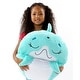 preview thumbnail 6 of 4, Happy Nappers: Pillow & Sleepy Sack: Medium - Dolphin Disco - 54 x 20",3+