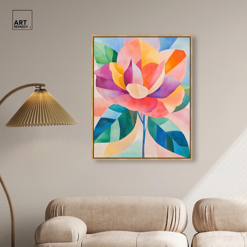 Ail Geofloral I Canvas by Art Remedy