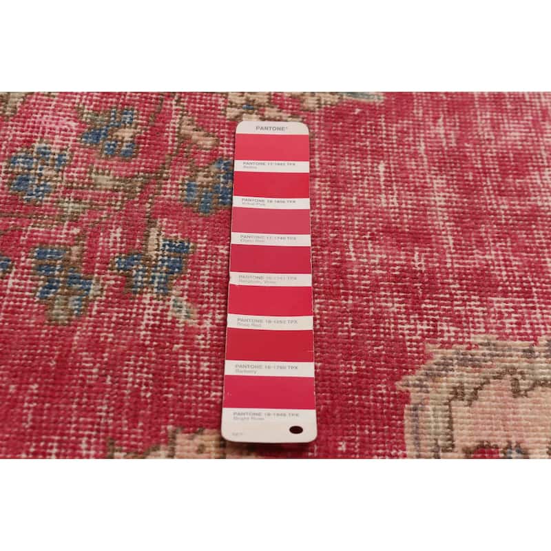 ECARPETGALLERY Hand-knotted Antalya Vintage Red Wool Rug - 6'5 x 9'2