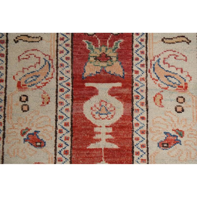 Vegetable Dye Moharramat Oriental Area Rug Hand-knotted Wool Carpet - 4'7" x 6'3"