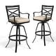 preview thumbnail 8 of 27, Outdoor Patio Bar Stools Aluminum Swivel Bar Chair with Sunbrella Cushion