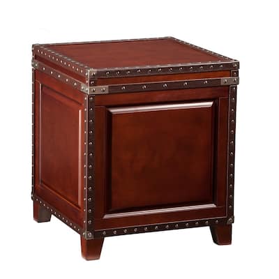 HomeRoots 24" Brown End Table - 20.5