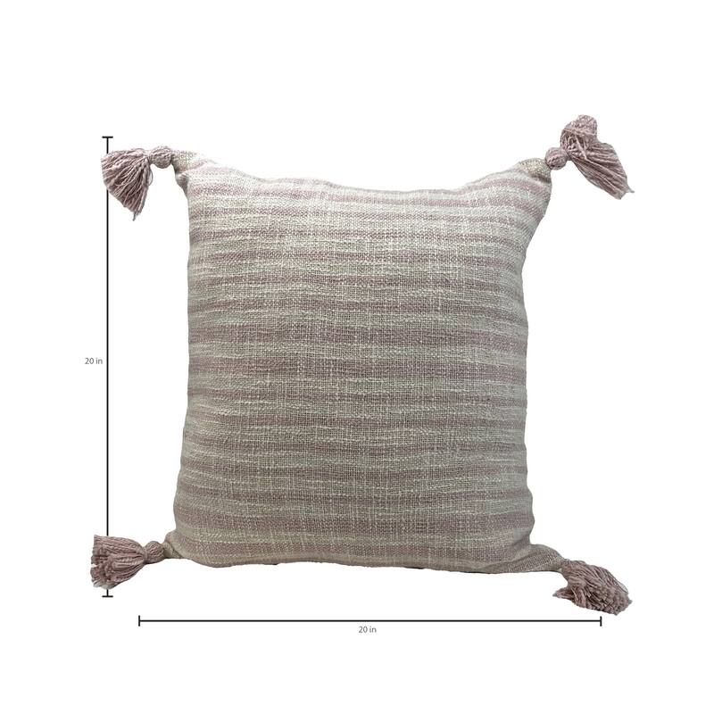 JoJo Fletcher Set of 2 20" x 20" Cotton Decorative Pillow Covers