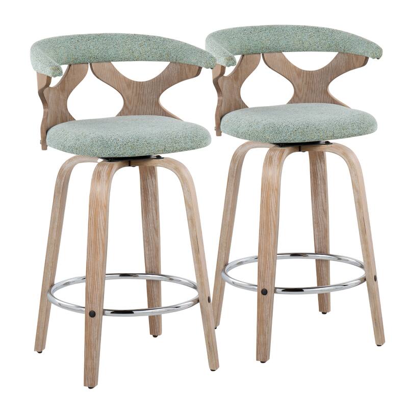 Carson Carrington Viby FixedHeight Counter Stool with Bent Wood Legs