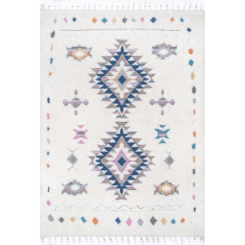 Nuloom Natalia Southwestern Shag Tassel Area Rug