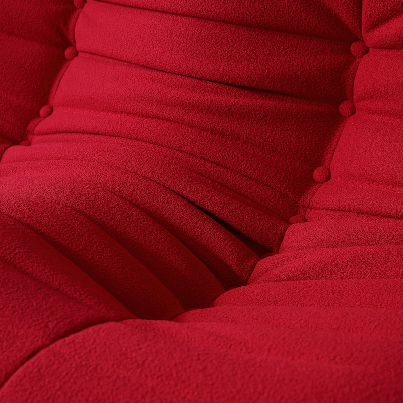 Fireside Chair Single Sofa Teddy Fabric Bean Bag Chair