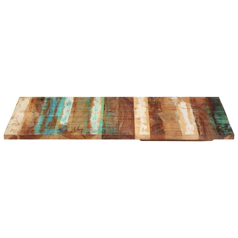 vidaXL Rectangular Table Top 23.6x47.2" 0.98 - 1.06 " Solid Reclaimed Wood - Multicolor - 47.2 x 23.6"