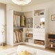 preview thumbnail 2 of 19, Cimly Set of 2 Corner Closet System with Drawers, Closet Organizer with Hanging Rods and Storage Shelves