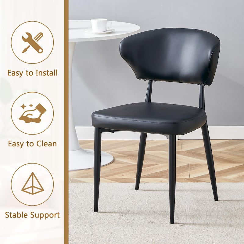 5-Piece Dining Table Set, 42" Modern Round Table with Lower Shelf, 4 Chairs, Minimalist Dining Table and Chairs Set for 4