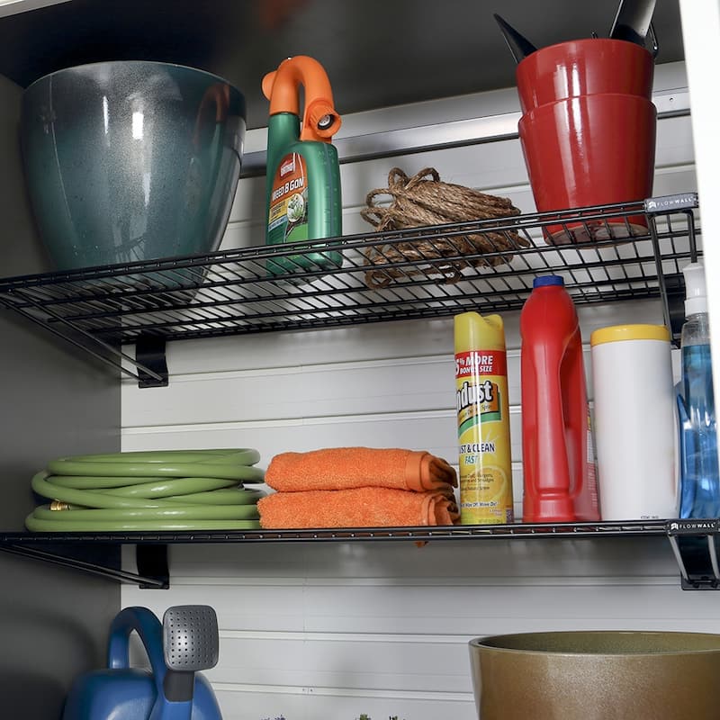 4 Piece Slatwall Panel, Cabinet Storage Set