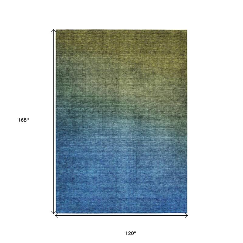 HomeRoots Ombre Transitional Rectangle Outdoor Rug