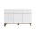 Three Drawer Dressor Modern 3-Drawer Combo Dresser with 3 Doors, Handle-Free Fronts and Wood ...