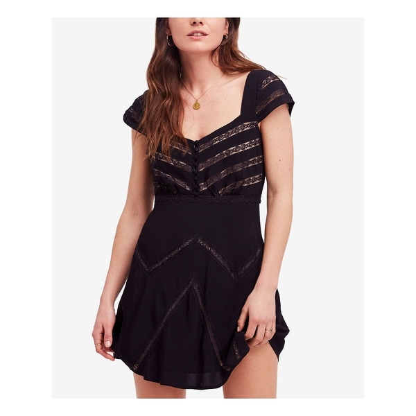 free people black lace dress