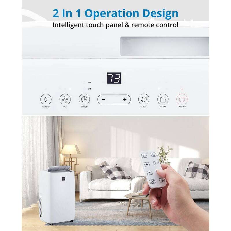 14000 BTU Portable Air Conditioner Unit, Cools 700 Sq.ft
