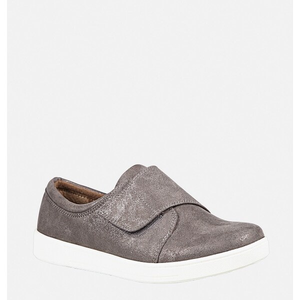 womens velcro sneakers wide width
