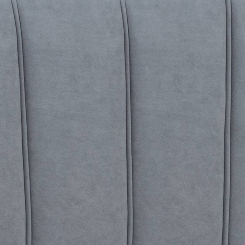 Best Master Furniture Tranquil Retreat Velvet Upholstered Platform Bed
