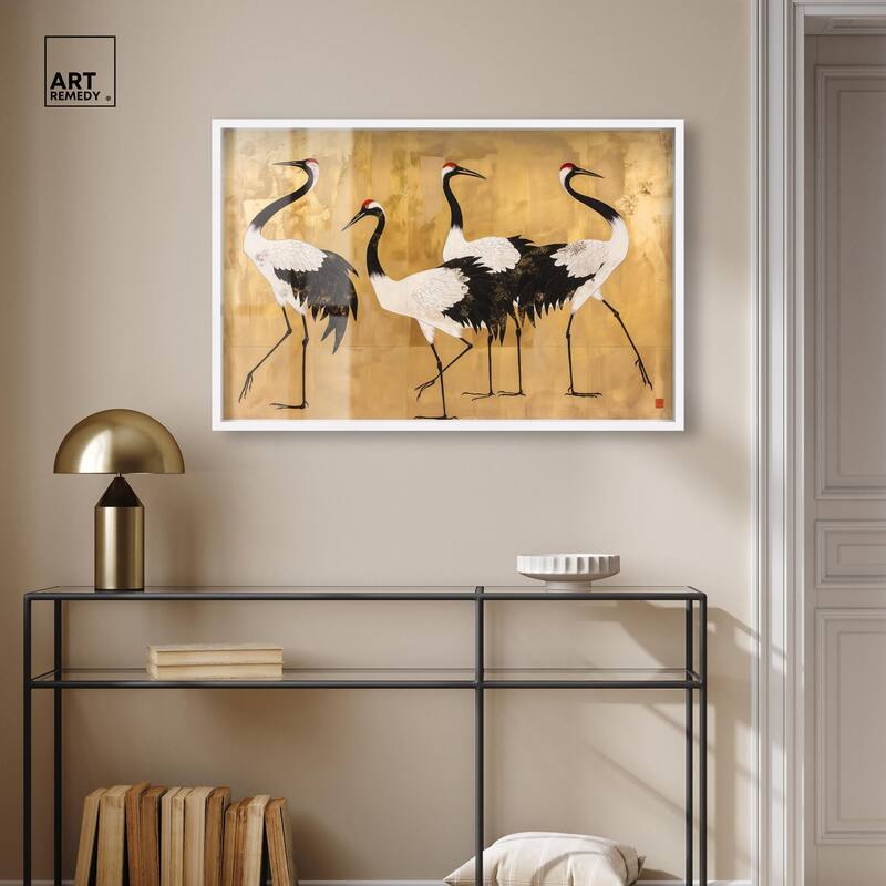 Birds of Gold Shadowbox by Art Remedy