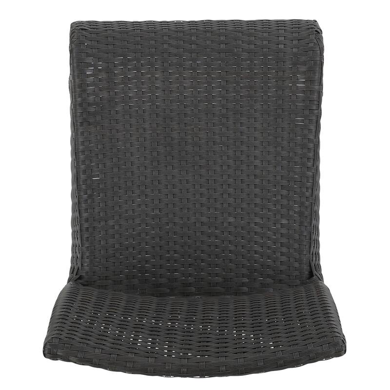 Neal Outdoor Wicker Bar Stools by Christopher Knight Home