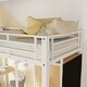 preview thumbnail 11 of 19, Twin Size Metal Loft Bed with Built-in Wardrobe, Desk and Shelves
