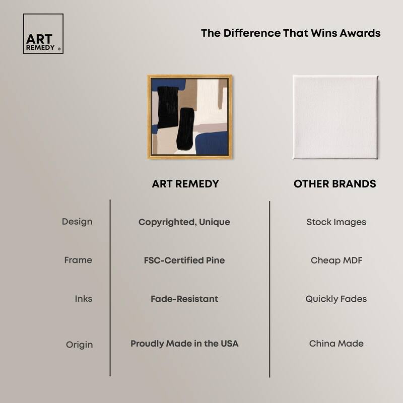 Blue Quietude I Canvas by Art Remedy