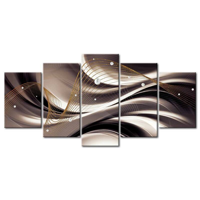 Glam Canvas Wall Art Abstract Cobweb 5 Pieces Bed Bath & Beyond
