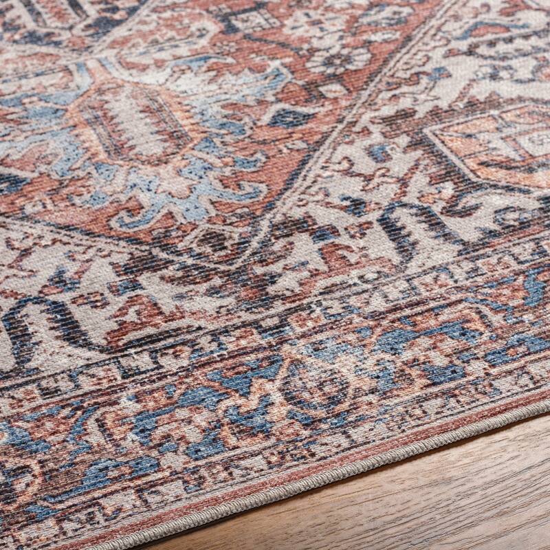 Livabliss Char Vintage Persian Machine Washable Area Rug