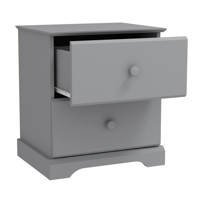 Hillsdale Furniture Baylor Wood 2-Drawer Nightstand
