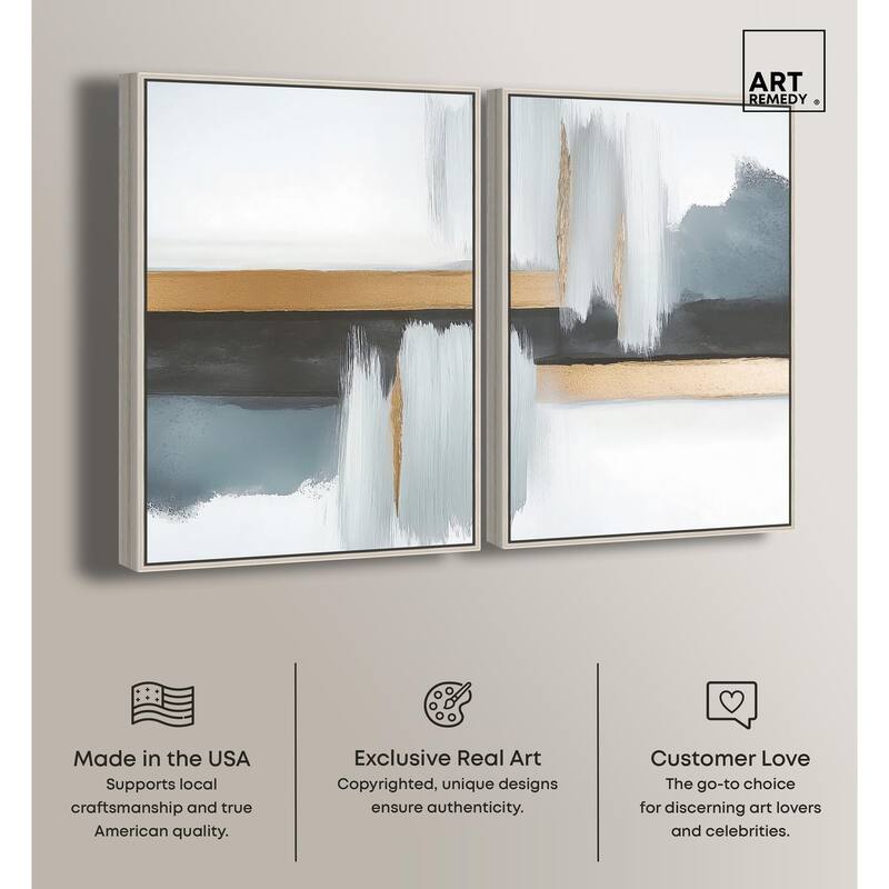 Azure Horizon II Canvas Set of 2 by Art Remedy