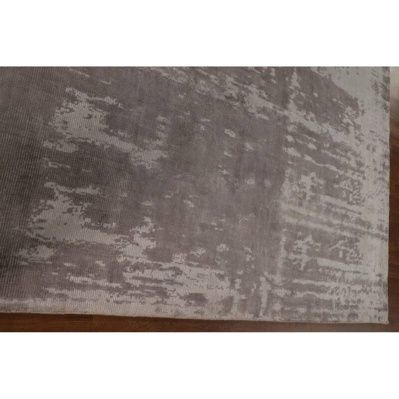 Modern Abstract Wool Area Rug Handknotted Living Room Carpet 7'10" x
