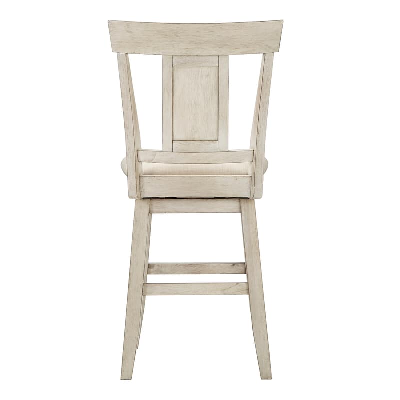 Eleanor Panel Back Wood Swivel Chair by iNSPIRE Q Classic