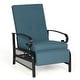 preview thumbnail 1 of 51, Outdoor Cushioned Chaise Lounge Adjustable Patio Reclining Lounge Chair, Recliner Lounge Chair & Bistro Table Set