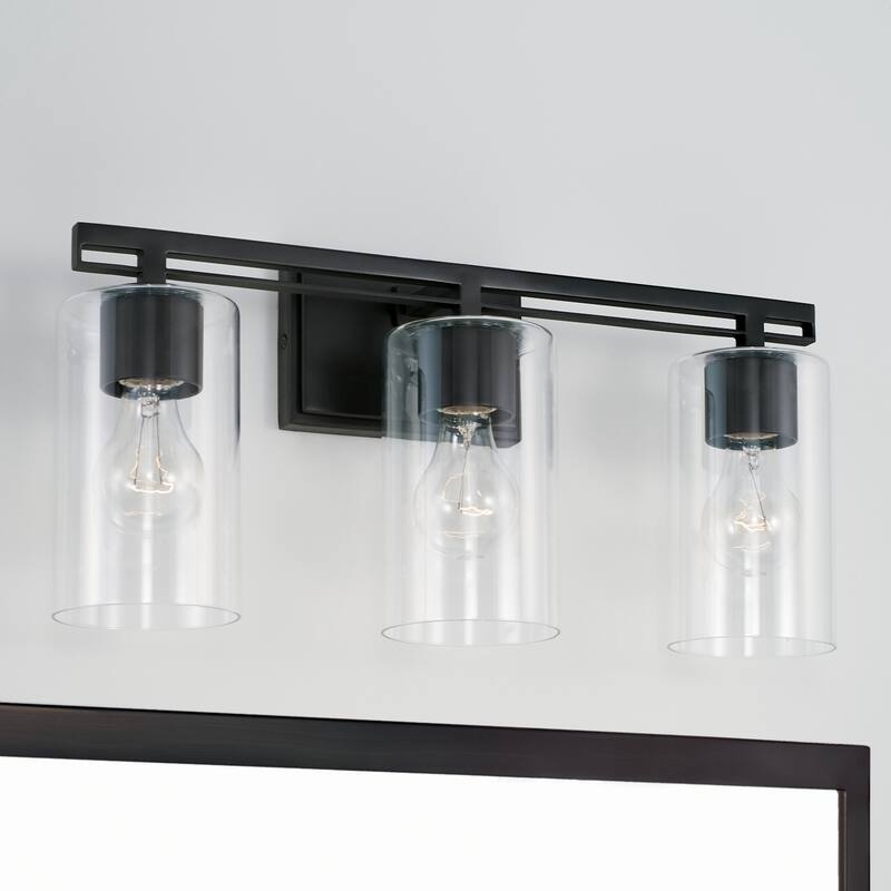 18-inch 3-light Matte Black Bath/ Vanity Fixture