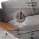preview thumbnail 19 of 33, Modular U-shaped Linen Reversible Sofa with a Wooden Side Table Box and Reversible Design