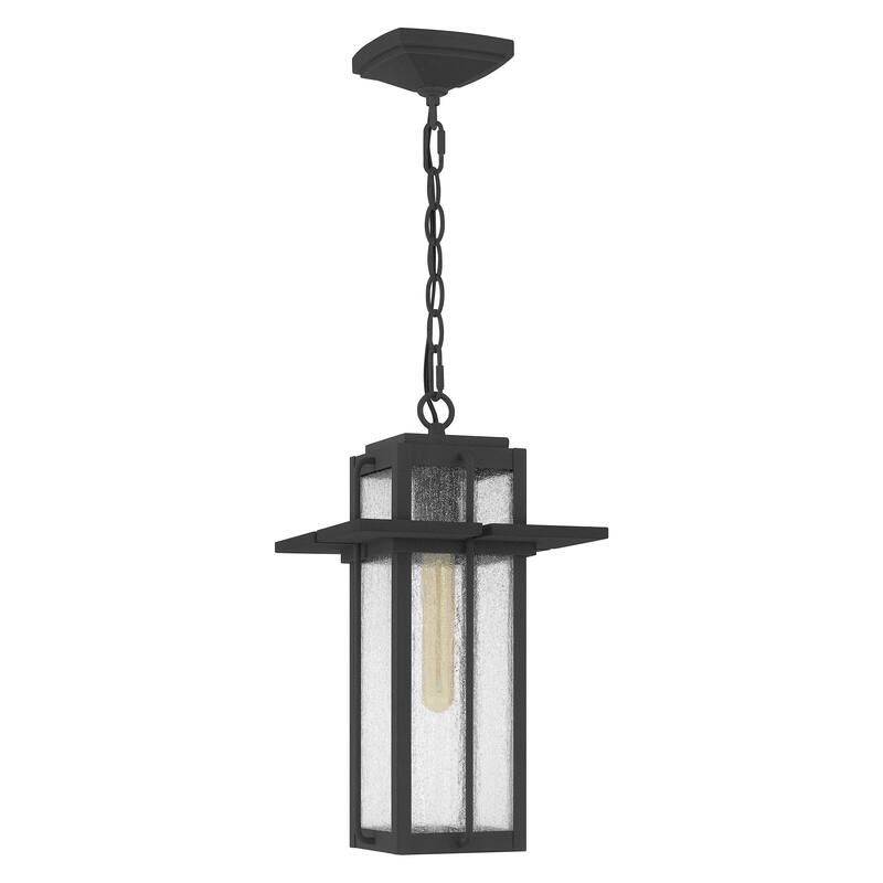 Randall 1-Light Mottled Black Mini Lantern Pendant