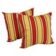 preview thumbnail 7 of 23, 17-inch All-weather Outdoor Throw Pillows (Set of 2, Multiple Patterns) Haliwell Multi