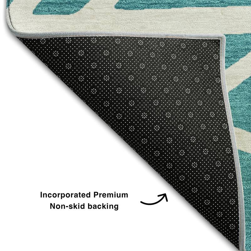 Premium Washable Super Soft Contemporary Harvey Mayfield Rug