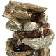 preview thumbnail 7 of 12, Sunnydaze Tiered Rock and Log Tabletop Fountain with LED Lights - 10.5-Inch