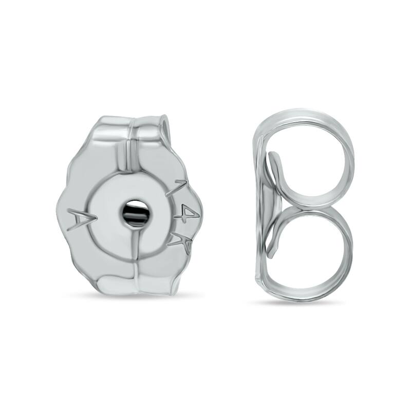 Marquee 14K White Gold 4MM Square Ruby Earrings