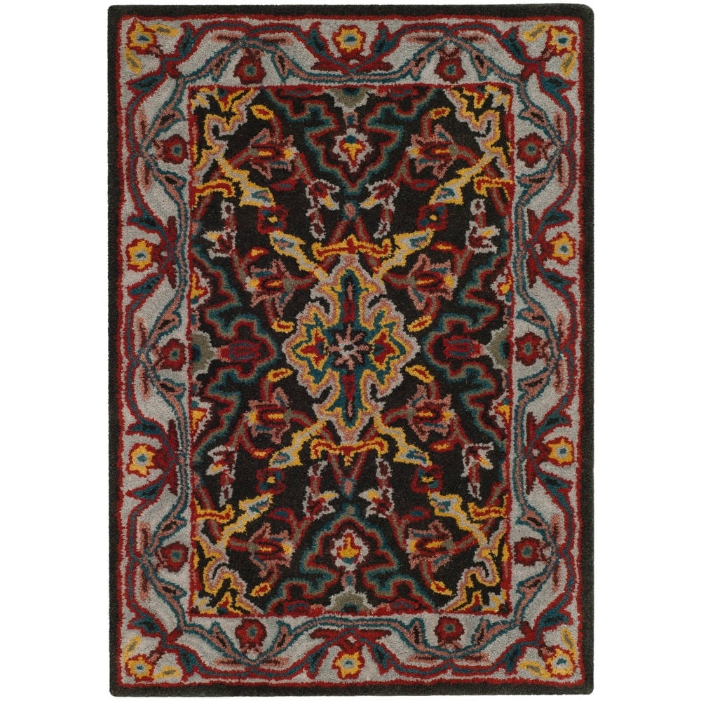 SAFAVIEH Handmade Heritage Blocks Traditional Oriental Wool Rug