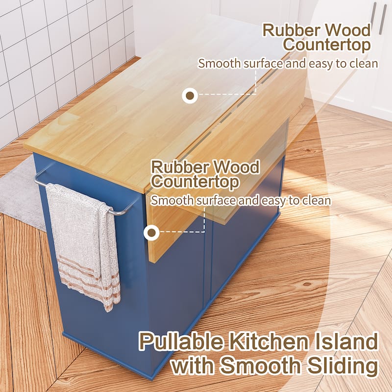 Futzca Storage Kitchen Island Cart