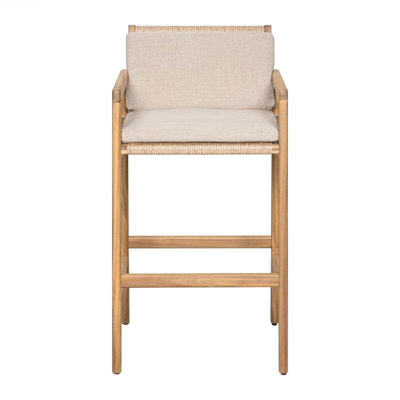 Marcella Wood Outdoor Barstool