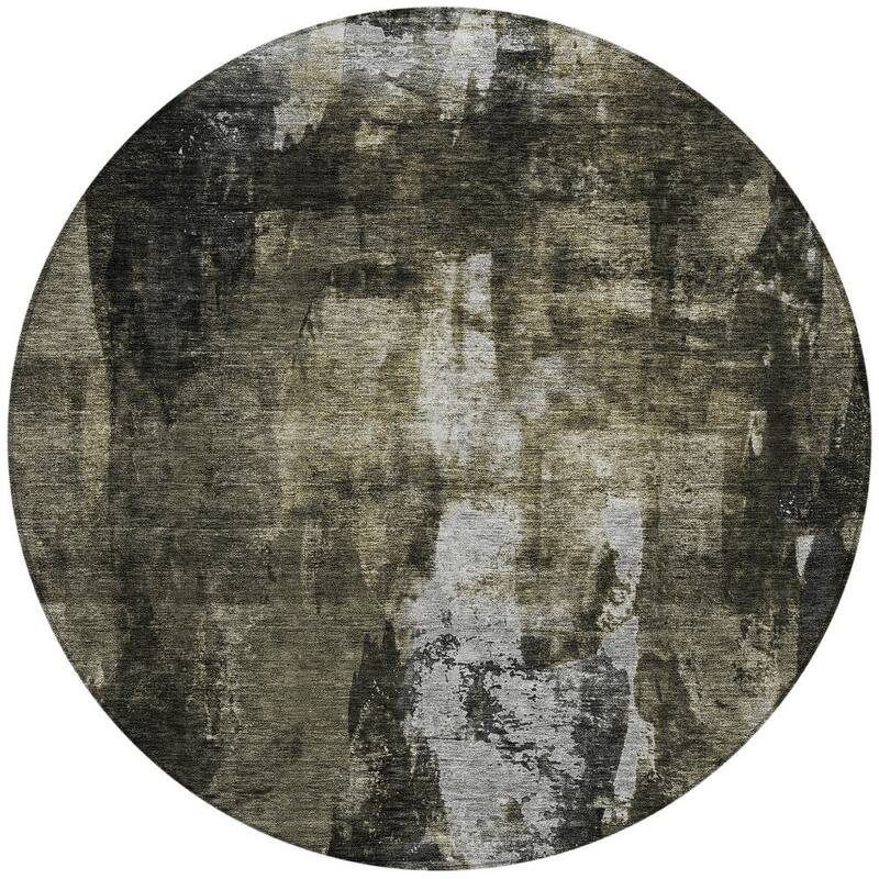 HomeRoots Abstract Transitional Rectangle Outdoor Rug