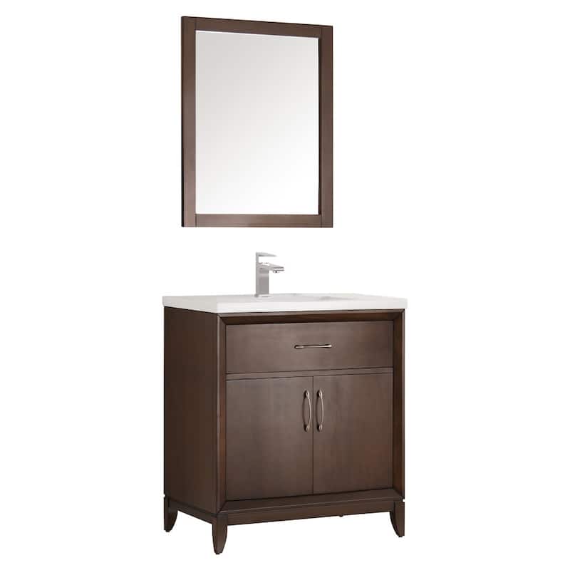 Fresca Cambridge 30" Free Standing Vanity Set with Wood Cabinet,