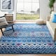SAFAVIEH Amsterdam Bridget Moroccan Boho Rug - 9' x 12' - Navy/Turquoise