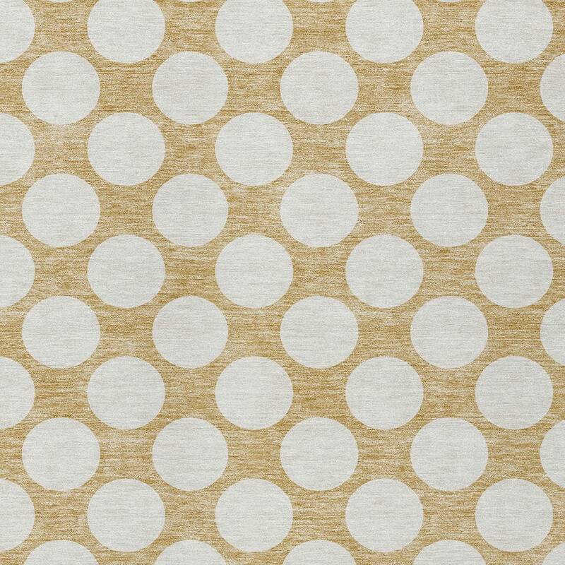HomeRoots Polka Dot Transitional Rectangle Outdoor Rug