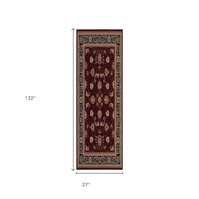 HomeRoots Oriental Persian Runner Area Rug - 11' Runner