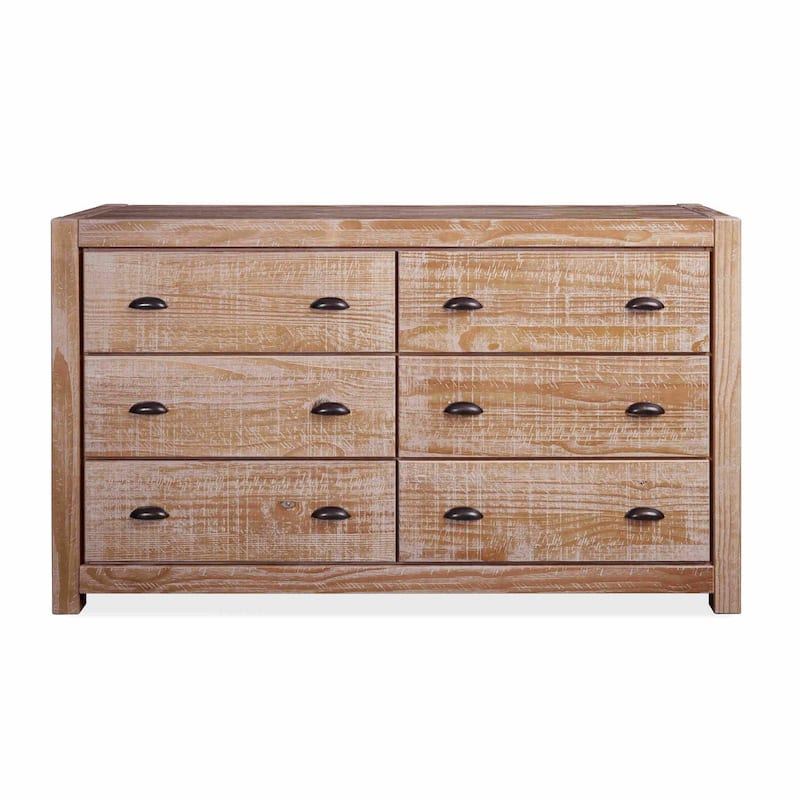 Grain Wood Furniture Montauk 6-drawer Dresser - Driftwood