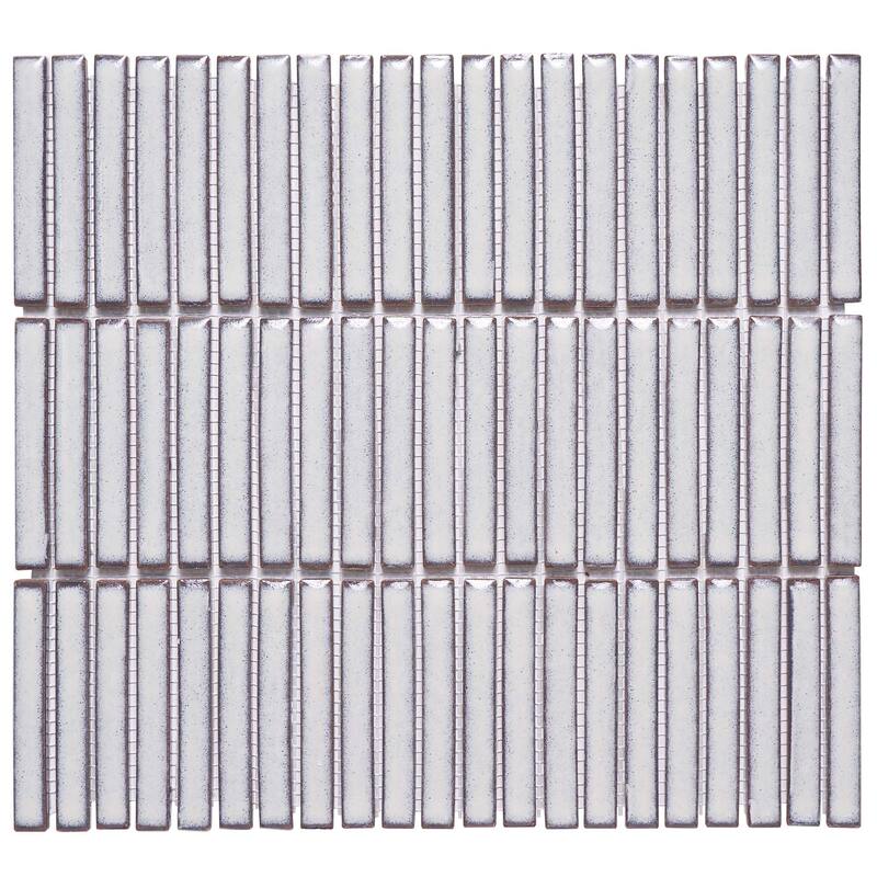 Villagio Stacked Brick Porcelain Mosaic Tile - 5 Sheets (4.60 sf) - White