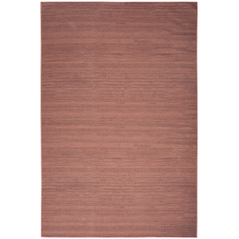 Nourison Washable Essentials Indoor Solid Area Rug - 5' 3" x 7' 3" - Mocha