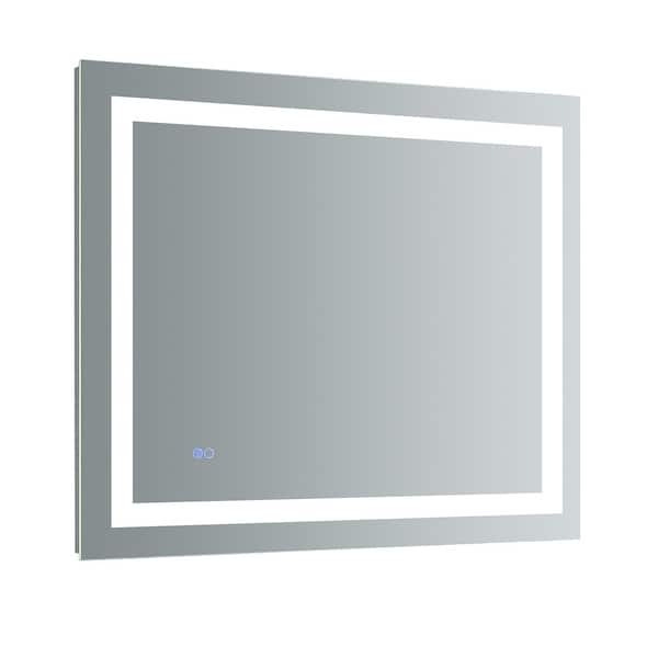 Shop Fresca Fmr023630 Luminosa 30 X 36 Framed Bathroom Mirror With Led Overstock 29855314